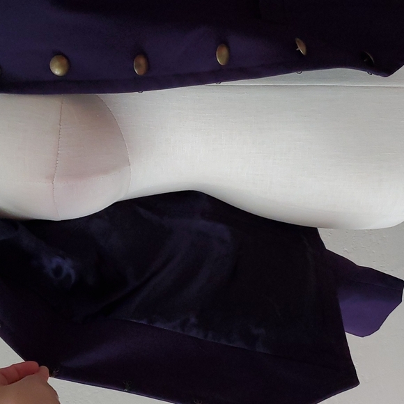 Purple military style blazer - Picture 4 of 4